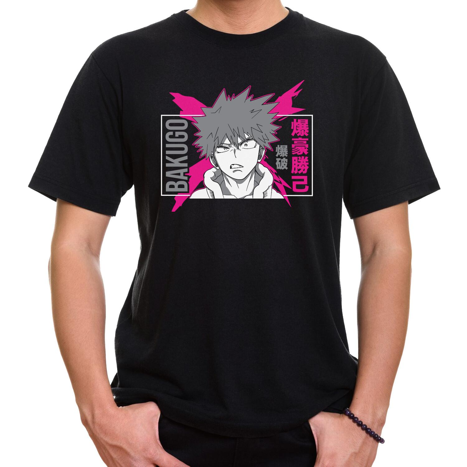 Bakugo Explosive Mood Dynamic Anime T-shirt Graphic Tee S4XL XXL