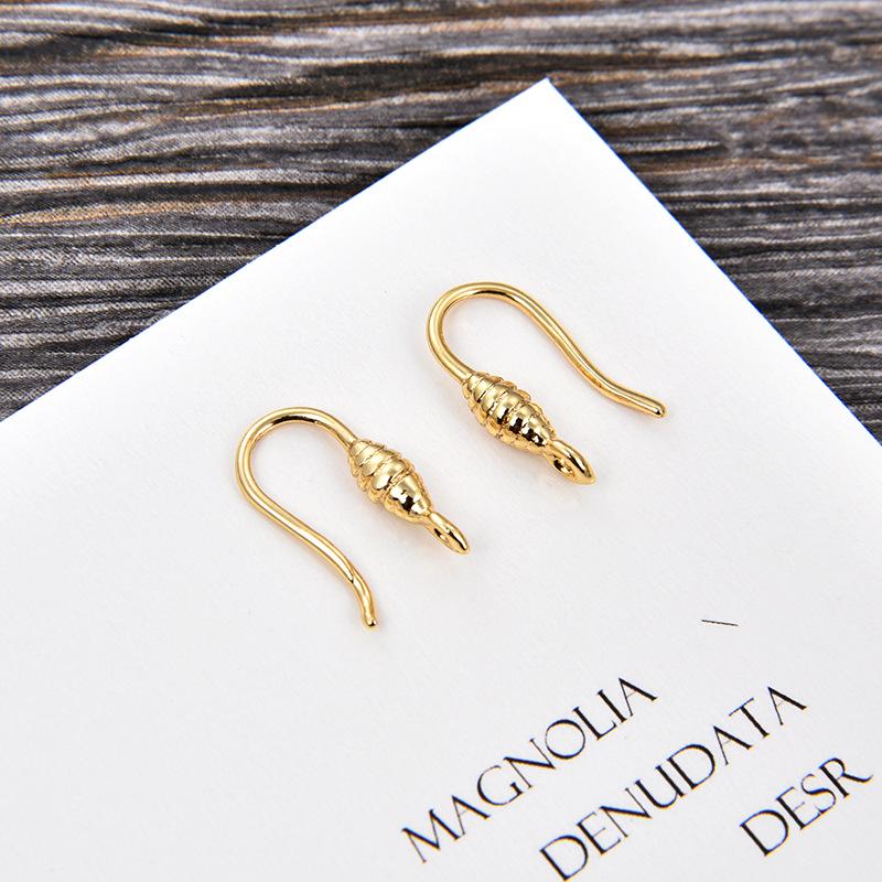DIY Europäische & Amerikanische Galvanisierte Gold U-Form Ohrhaken für Frauen - Schmuckzubehör