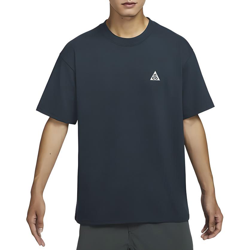Nike ACG Solid Color Loose Fit Crew Neck Short Sleeve T-Shirt Men Tops Deep-Sea-Blue DJ3643-478
