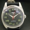 HMT HAND-WINDING INDIAN MENS VINTAGE ROMAN FIGURE BLACK DIAL WATCH a702849-1 R211-a702849
