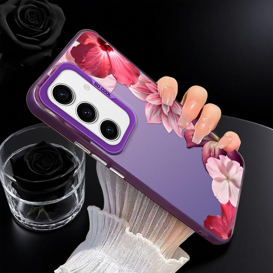 Cartoon Flower Art Case for Samsung Galaxy A12 A13 A32 A36 A16 A34 A25 A73 A23 A71 A72 A14 A56 A17 A52 A54 Phone Cover