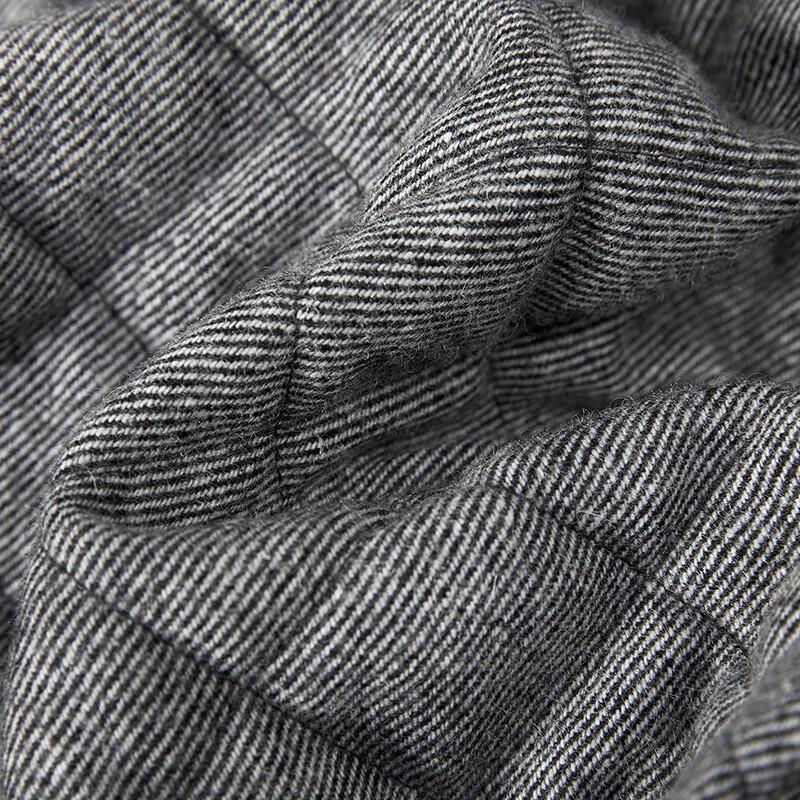 Shepool Women's Wool Blend Color-block Quilted Padded Jacket