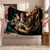 The Lord of the Rings Printed Flannel Blanket, Skin Friendly Warm Throw for Indoor Couch Bed Daily Use