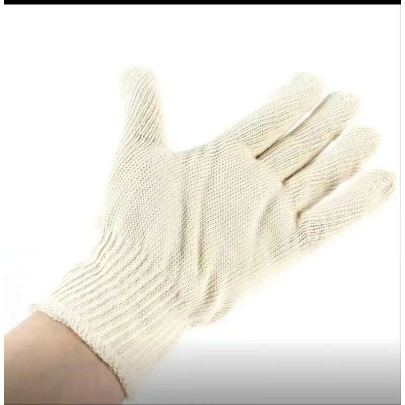Pure Cotton Work Gloves, 12 Pairs/Pack