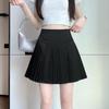 Korean Style High-Waist Pleated A-Line Mini Skirt