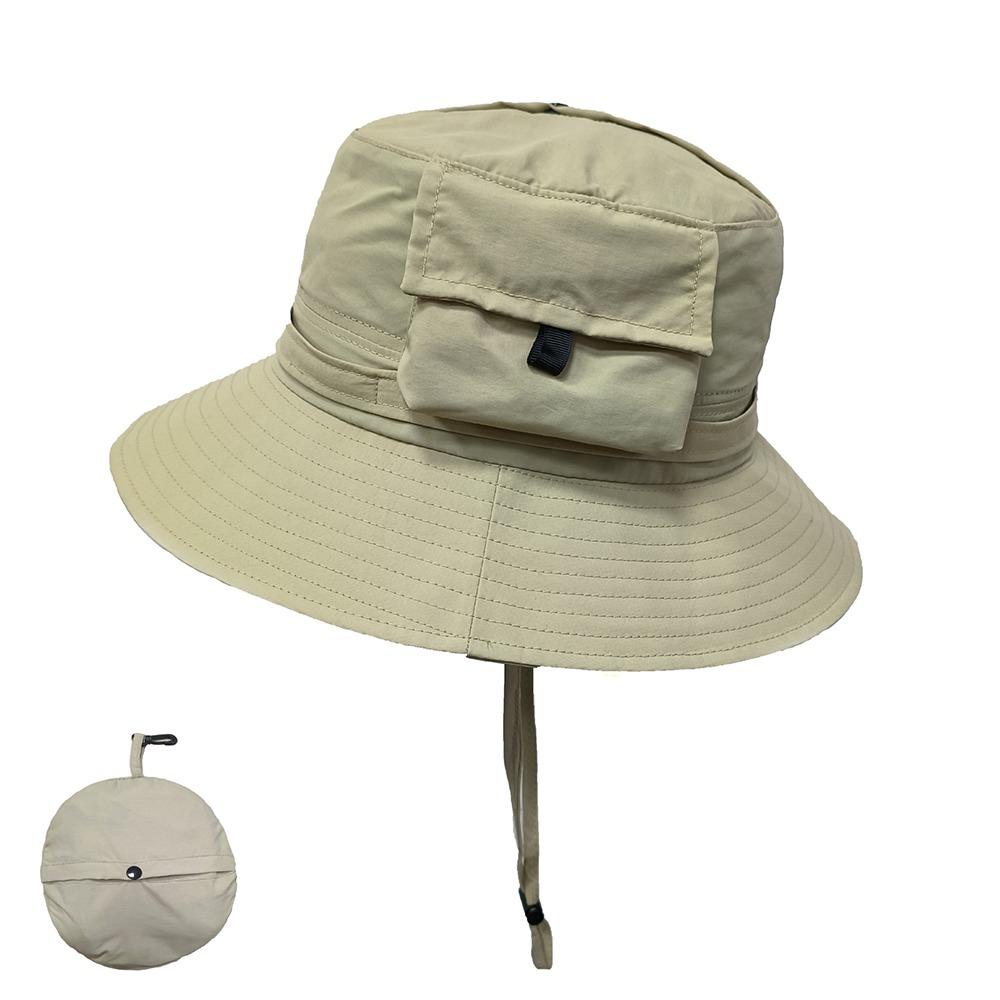 Fashion Foldable Bucket Hat Waterproof Sun Protection Fisherman Hats Quick Drying With Storage Bag Sunscreen Cap Summer