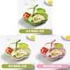Baby Silicone Divided Cat Paw Plate With Suction For Toddlers Feeding And Training