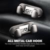 Car Logo Metal Hooks Home Wall Double Hooks Interior Accessories For Toyota GRsport Hilux Aygo Yaris Corolla Rav4 CHR Auris