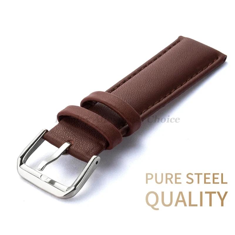Genuine Leather Watch Bands Strap 12mm 13mm 14mm 15mm 16mm 17mm 18mm 19mm 20m 21mm 22mm 23mm 24mm Men General Watch Band Straps