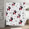 TU Cute Puppy Dog Shower Curtain Set Waterproof Bathroom Decor Farmhouse Animal Pattern Fabric Backdrop for Tub