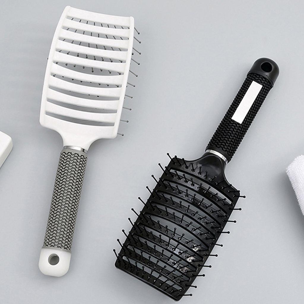Peine de Costillas Big Bend Peine de Aire para el Cabello Peine de Cojín de Aire Herramientas de Estilismo de Volumen para Cabello Esponjoso Suministros para Dormitorio Perfecto Para el Uso Diario