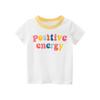 Brand Export Children's Clothing Summer New Arrivals Girls' Pure Cotton Sports Short-Sleeved T-Shirt Cartoon Letter Print Baby Clothes