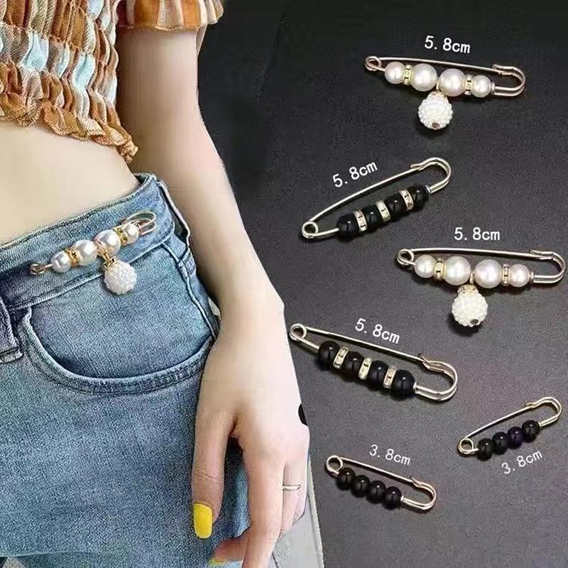 Adjustable Waistband Pins Set for Fixing Clothe and Skirts Preventing Slipping and Sagging for Clothing Decoration and Accessory