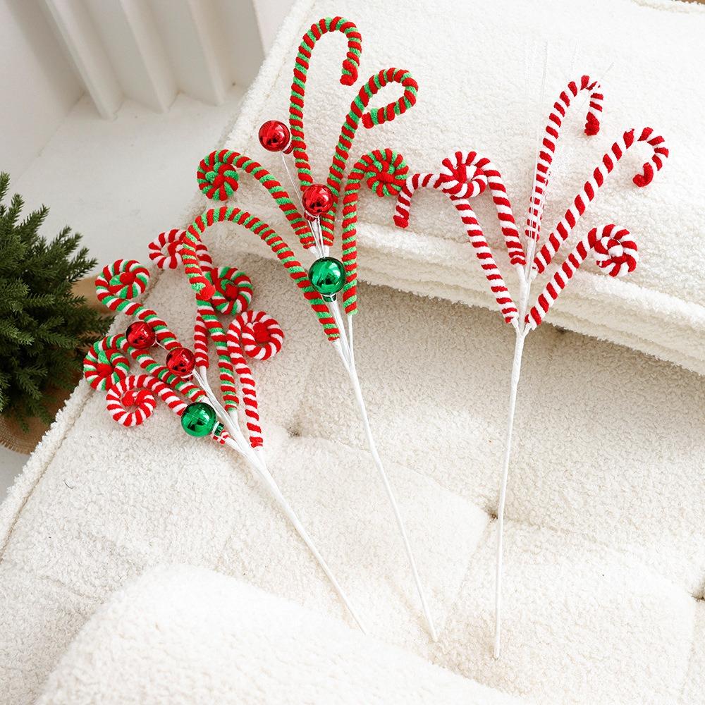 Bonbonfarbe Weihnachten DIY Bouquet Weihnachtsbaumschmuck DIY Zubehör Weihnachtsschmuck Mehrszene Navidad Geschenk