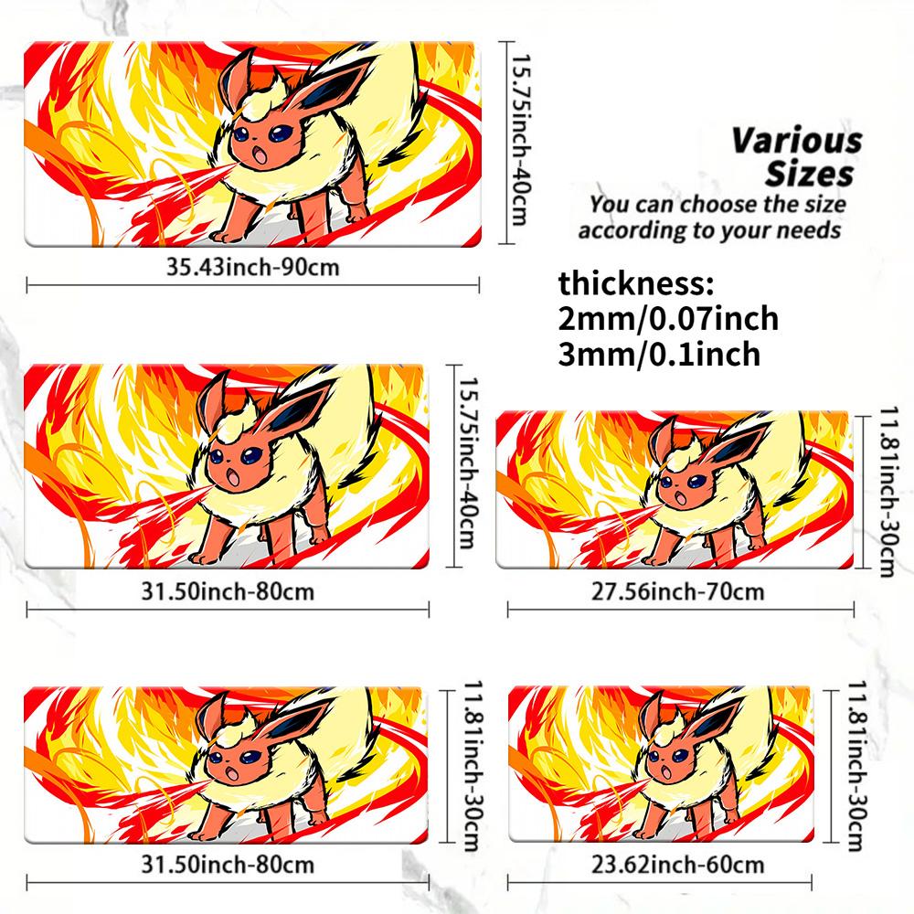 Pokemon Ash Pikachu Battle Stadium Gaming Mouse Pad NonSlip Desk Mat 30x80x0.2cm