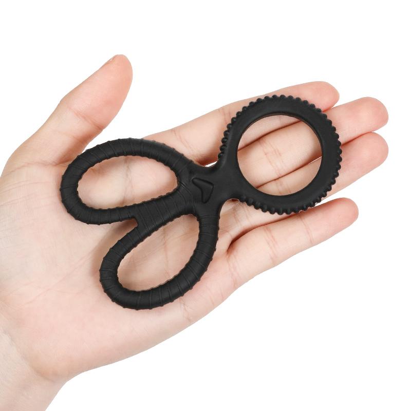 SM Penis Sleeve Cock Rings Silicone Ball Stretcher TPE Penis Ring for Men Sex Toys Reusable Delay Ejaculation Semen Lock Rings