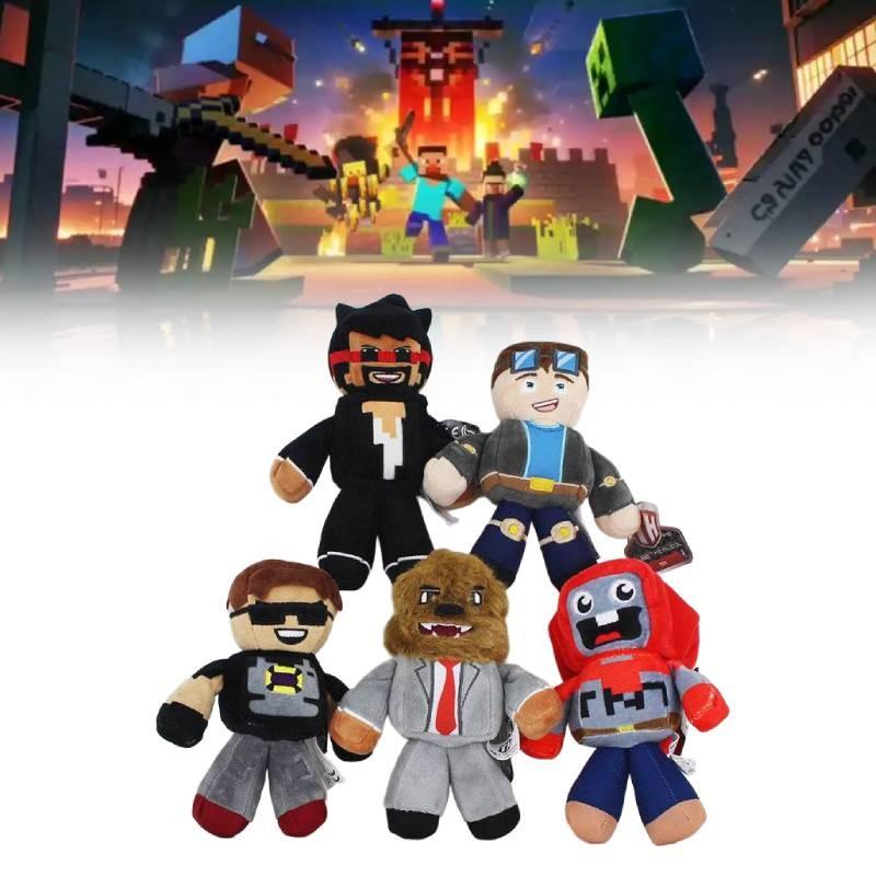 Vibrant Minecraft Tube Heroes Plush Doll Featuring Bold Colors And Durable Fabric