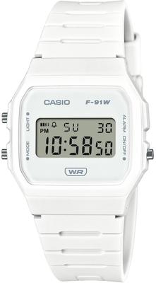 Digital Unisex Watch F-91WB-7A (White, Biomass Plastic Band, No Presentation Box)