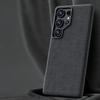 Premium Suede Leather Phone Case For Samsung Galaxy S25 Ultra S24 Plus Magnetic Wireless Charging Metal Camera Protection Cover