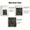 Fish Illustrations 2D Flat Pattern Flannel Blanket, High Quality All Seasons, Home Decor, Warmth and Comfort, Perfect for Christmas Gifts.