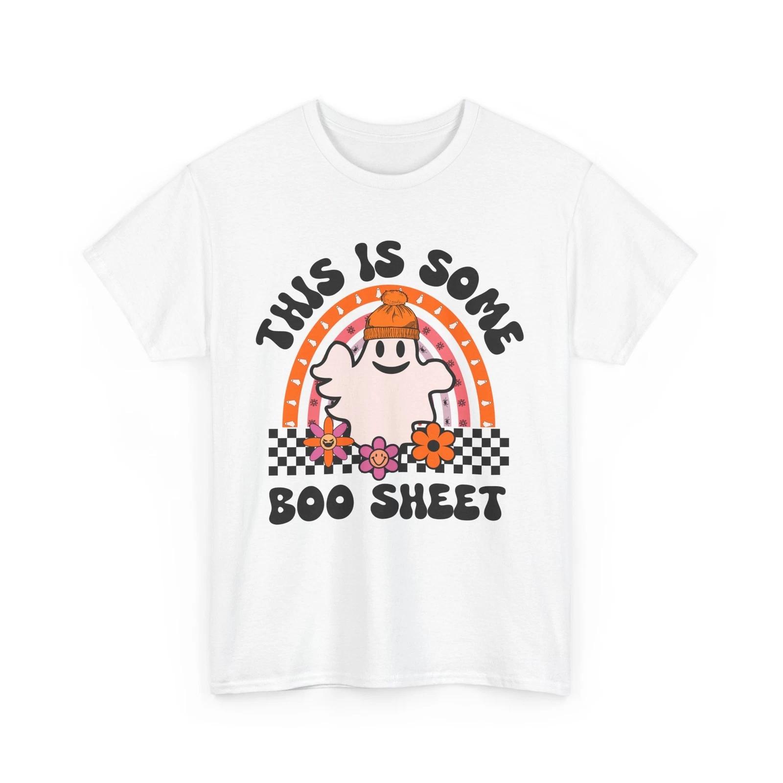 Funny Boo Ghost T-Shirt | Cute Spooky Halloween Tee | Haunted Vibes Shirt 3XL