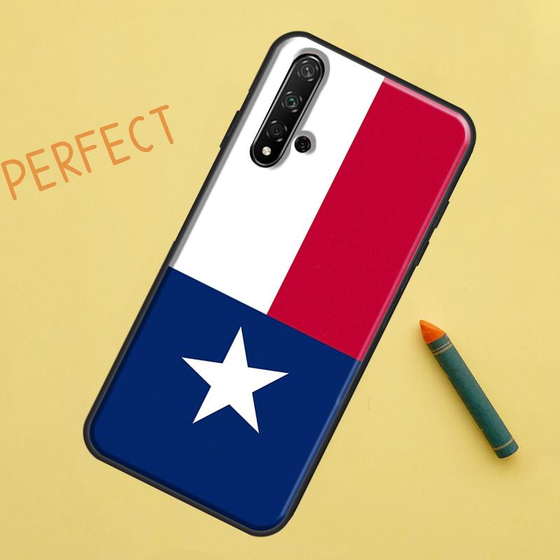 Texas Flag For Huawei Nova 10 9 SE 11 Pro 12i 11i 8i Y60 Y70 Y90 Y61 Y91 Y72 Y73 P20 P40 P30 Lite Case