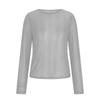 Women's High-Neck Sequin Long Sleeve Top - Spring/Autumn 2026, Stylish & Transparent Inner Layer