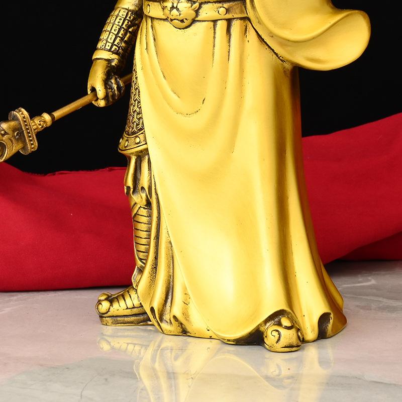 Guan Gong Statue Brass Knife Guan Di Wealth God Guan Yu Guan Er Ye Buddha Statue Home Decoration