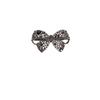 Shiny  Hollow Bow Hairpin High-End Black  Bow Side Bangs Clip Metal Duckbill Clip Women'S Hair Accessories