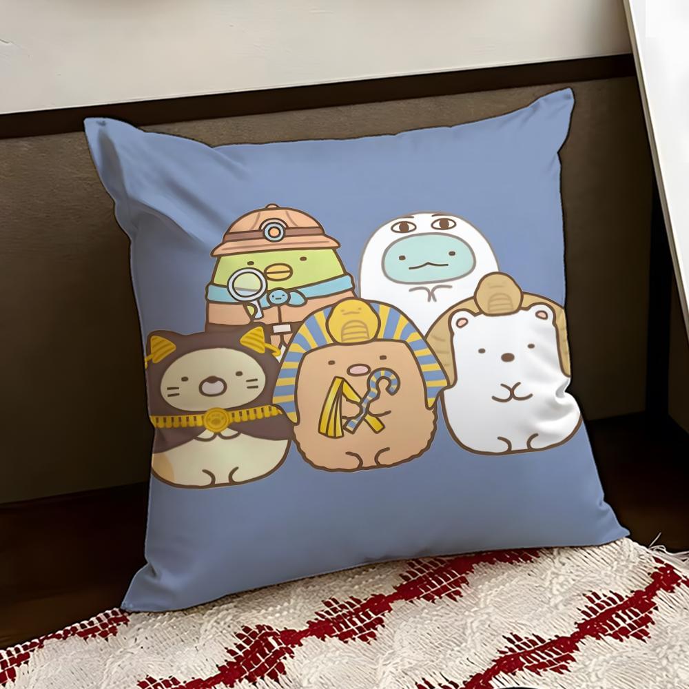 SSumikko Cute GGurashis Cushion Cover Reversible Soft Durable Pillow Cover Home  Car MultiScene Use for Daily Comfort