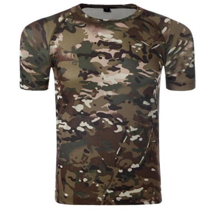 

Men s Korean Style Camouflage Short Sleeve T-shirt, Special Forces Slim Fit Military Summer Tee, Trendy. XXXL