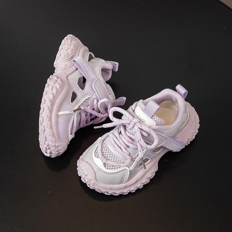 

Детская мода летние дышащие повседневные туфли для детей бег спортивные студенческие девушки трендовые удобные кроссовки для спортзала 26 фиолетовый