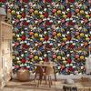 Wild Flowers Wallpaper Brown and Olive for Living Room and Bedroom 50x1000