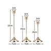 European Style Exquisite Metal Candlestick Elegant Rustproof Candle Stand for Wedding Table Home Dinner Decor