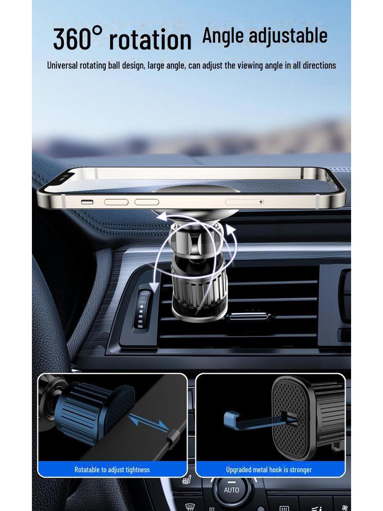 2024 Starker magnetischer Saugnapf-Autotelefonhalter mit Navigationsunterstützung