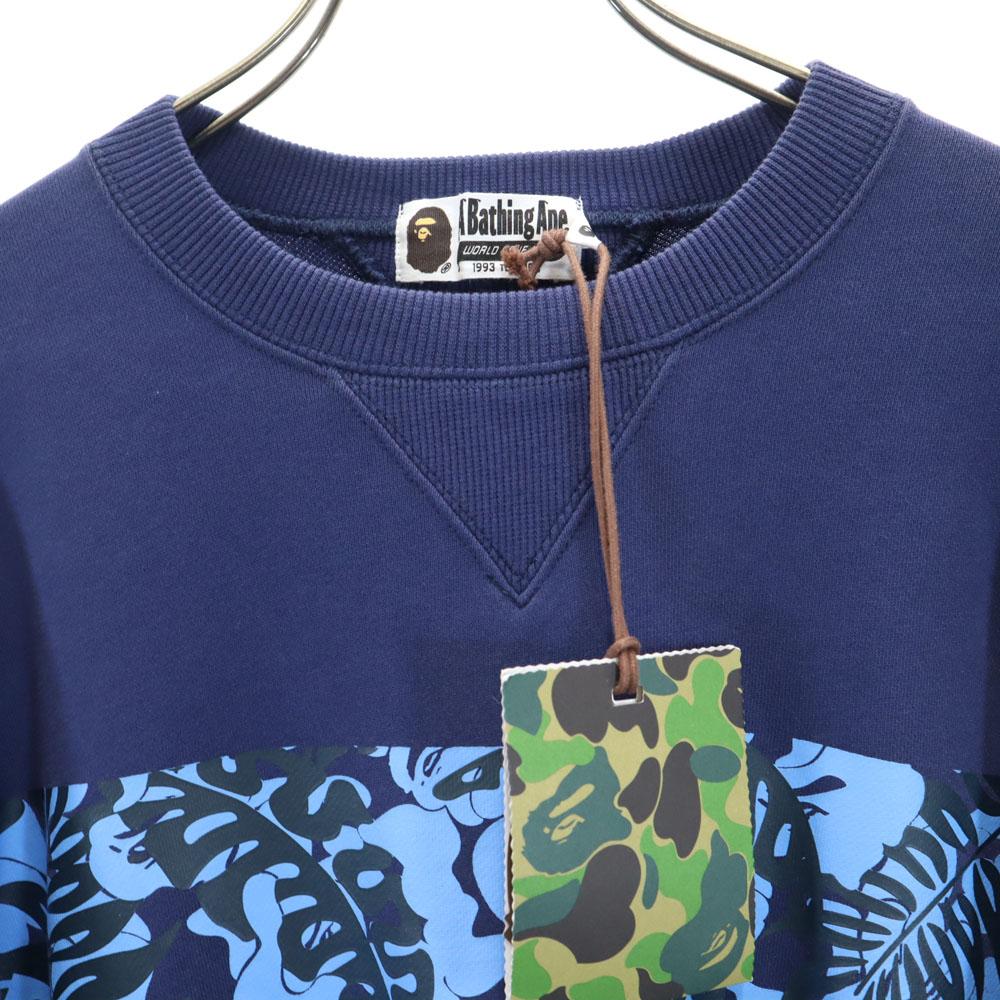 Non utilisé A BATHING APE Sweat-shirt à manches longues L bleu Homme Occasion