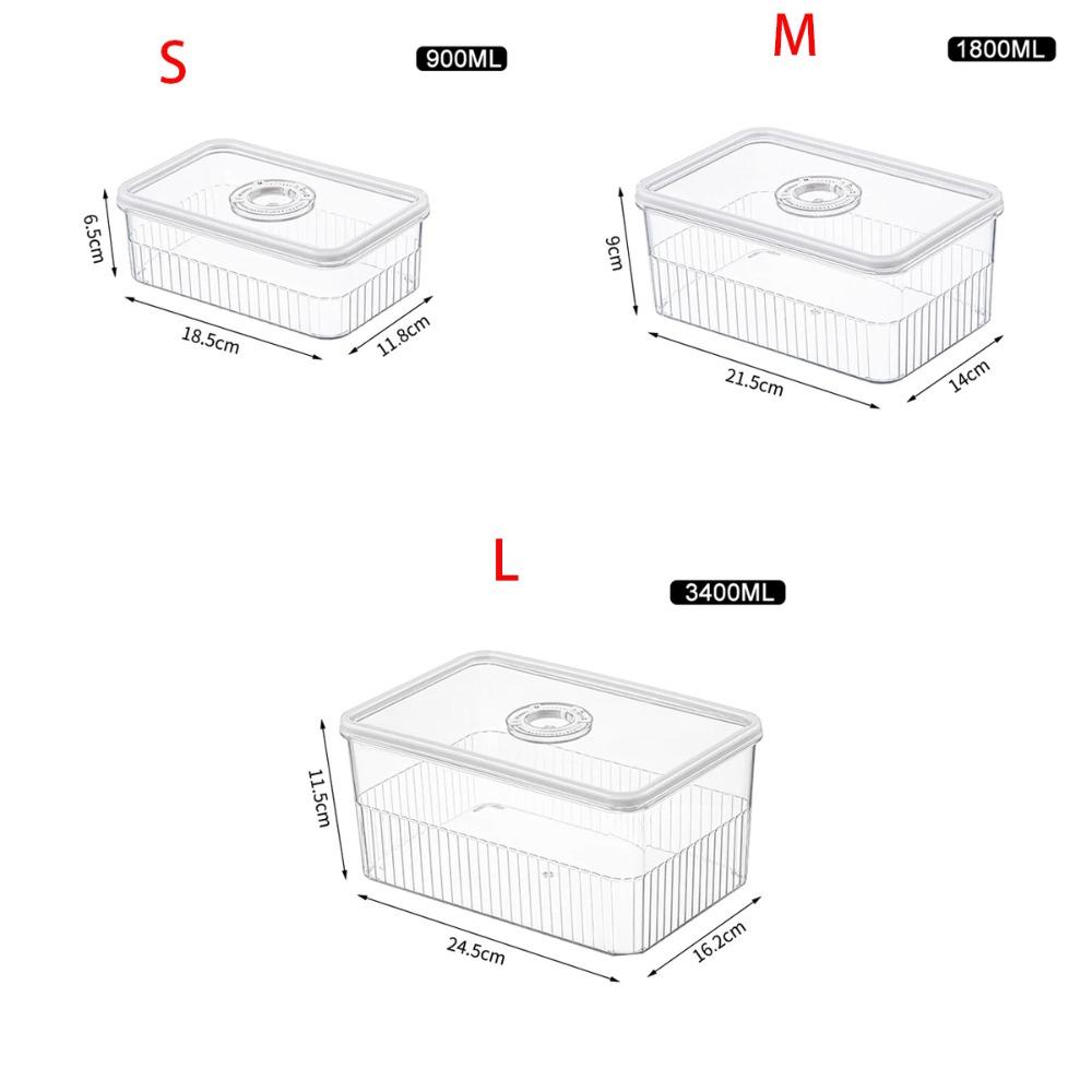 Portable Timeable Refrigerator Storage Box Vegetable Fruit Baskets  Kitchen Supplies