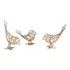Bird Sculpture Figurine for Interior Decoration Crafts Iron Decorative Objects Gift Idea Cabinet Bookshelf