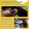 2026 Palisade Lower Center Console Organizer Tray Compatible with Hyundai Palisade 2026 Accessories – -Fit TPE Under Console ert Storage Pallet