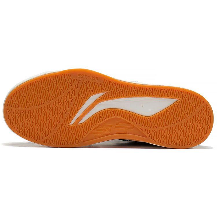 Li Ning Comfy Fabric Leather Slip Resistant Durable Lightweight Low Top Skate Shoes Women Sneakers Black White AGCS036-1