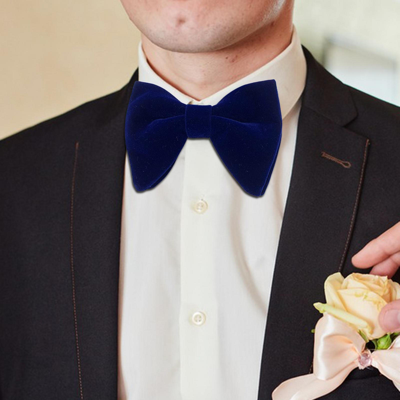 

Элегантный бархатный галстук-бабочка для мужчин — изысканный галстук для особых случаев синий