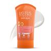 Lotus Herbals Crème Solaire Safe Sun SPF 20 | Protection Large Spectre UVA/UVB | Légère et Non Grasse | Pour Tous les Types de Peau | 50g
