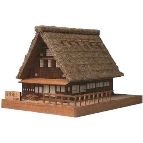 Woody Joe Mini Architecture No.1 Gassho-style Wooden Model Assembly Kit (Building)