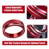 AC Switch Buttons Climate Control Ring Knob Cover Trim for Honda Civic 2016-2021