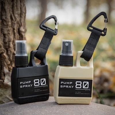80ML Outdoor Tactical Spray Bottle Portable Alcohol Disinfectant Press Dispenser Bottle With Buckle Outdoor Camping Trip Hiking Supplies