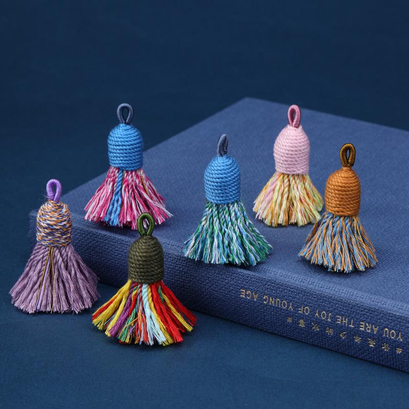 20pcs Bohemian Style Multicolor Thread Tassel Pendants - DIY Jewelry, Hair Accessories, Bag Charms, Phone Case Decorations