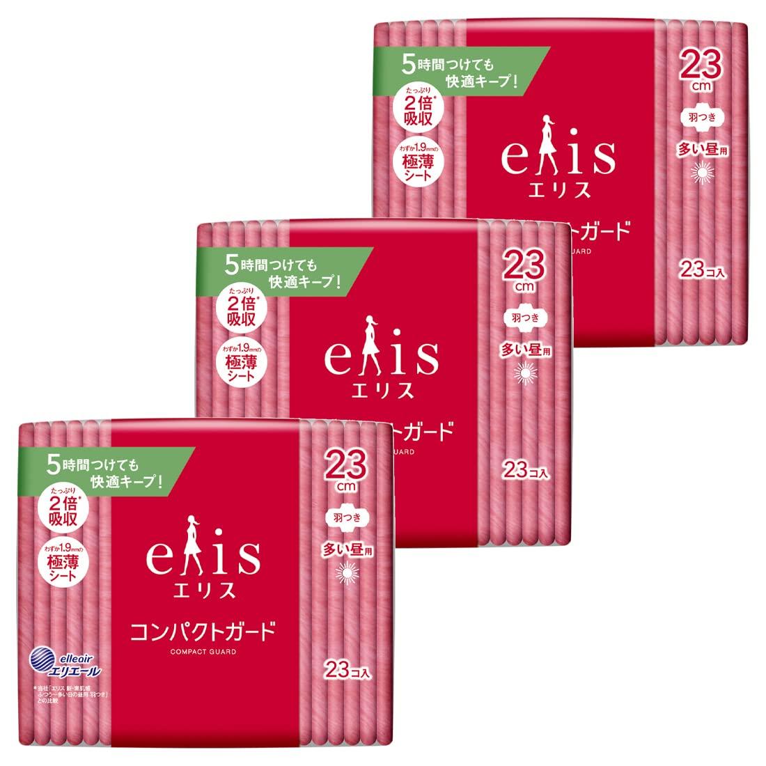 

Ellis Compact Guard with 23cm Heavy Flow During the 69 Sheets Sheets x 3 Wings, (For Day), (23 Packs) [Bulk Purchase] белый