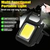 Mini LED Keychain Light Multifunction Portable USB Rechargeable Pocket Work Light with Corkscrew for Outdoor Camping Fishing Climbing