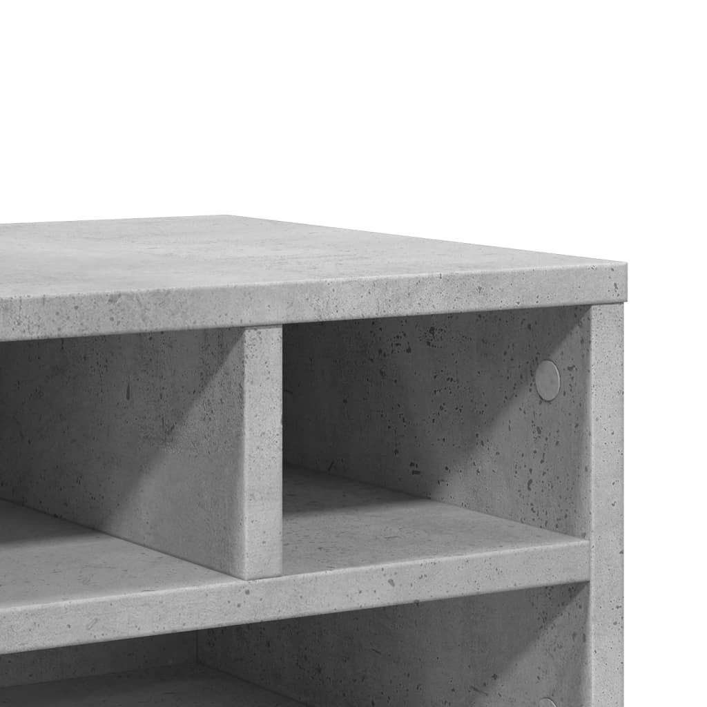 Vidaxl Printer Stand, Concrete Gray, 40X32X22.5 Cm