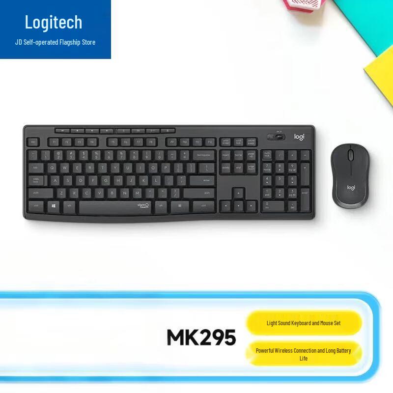

Logitech MK295 Silent Wireless Keyboard and Mouse Combo